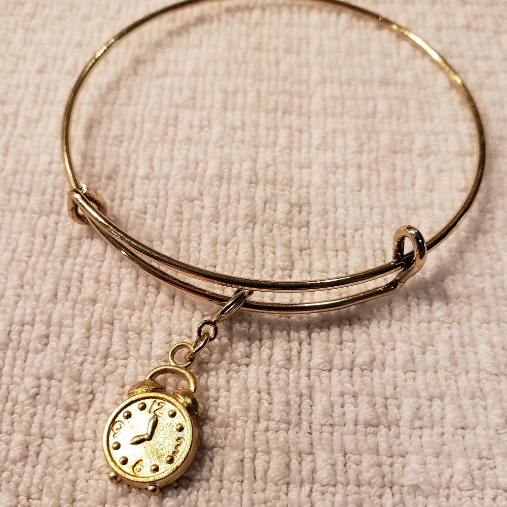 🆕️🕥 Charm Bracelet  -Gold Time Clock